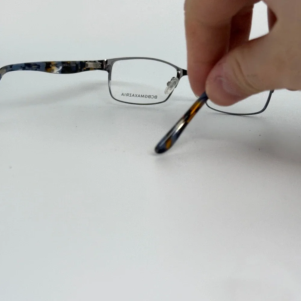 BCBGMAXAZRIA Brynn Blue Slate Eyeglasses Metal Frame Women L 130MM 21313‎